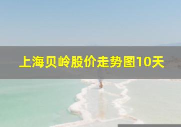 上海贝岭股价走势图10天