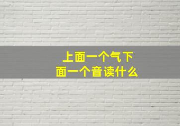 上面一个气下面一个音读什么