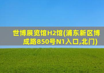 世博展览馆H2馆(浦东新区博成路850号N1入口,北门)