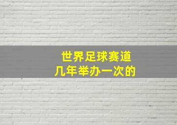 世界足球赛道几年举办一次的