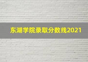 东湖学院录取分数线2021