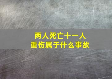 两人死亡十一人重伤属于什么事故