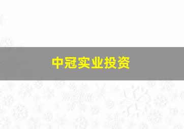 中冠实业投资