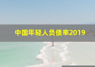 中国年轻人负债率2019