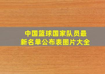 中国篮球国家队员最新名单公布表图片大全