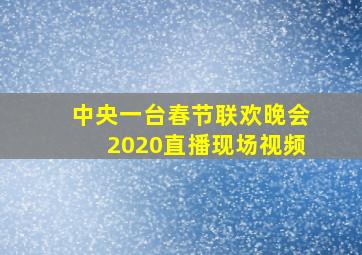 中央一台春节联欢晚会2020直播现场视频