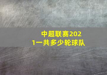 中超联赛2021一共多少轮球队