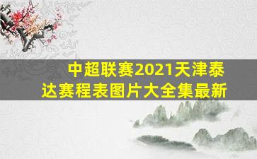 中超联赛2021天津泰达赛程表图片大全集最新