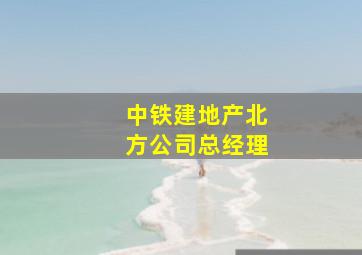 中铁建地产北方公司总经理