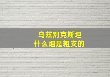 乌兹别克斯坦什么烟是粗支的