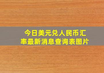 今日美元兑人民币汇率最新消息查询表图片