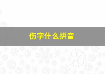 伤字什么拼音