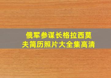 俄军参谋长格拉西莫夫简历照片大全集高清