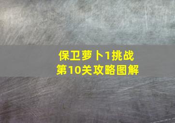 保卫萝卜1挑战第10关攻略图解