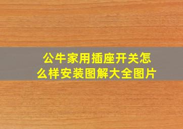 公牛家用插座开关怎么样安装图解大全图片