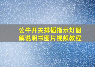 公牛开关排插指示灯图解说明书图片视频教程