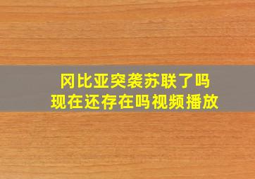 冈比亚突袭苏联了吗现在还存在吗视频播放