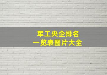 军工央企排名一览表图片大全