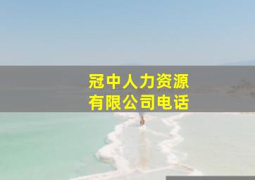 冠中人力资源有限公司电话