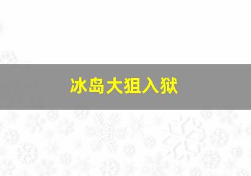 冰岛大狙入狱