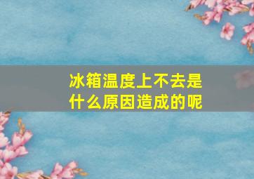 冰箱温度上不去是什么原因造成的呢