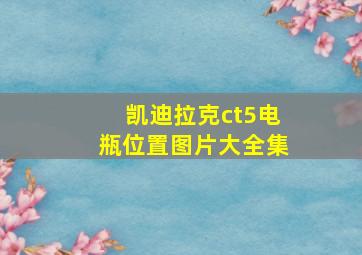 凯迪拉克ct5电瓶位置图片大全集