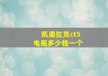 凯迪拉克ct5电瓶多少钱一个