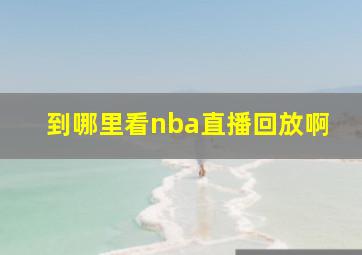 到哪里看nba直播回放啊