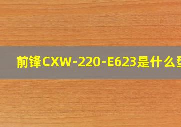 前锋CXW-220-E623是什么型号