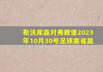 勒沃库森对弗赖堡2023年10月30号足球赛谁赢