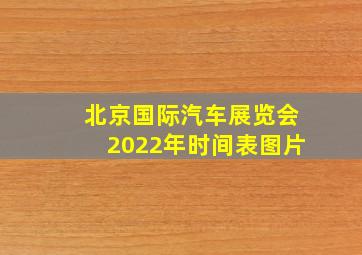 北京国际汽车展览会2022年时间表图片