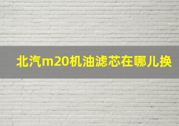 北汽m20机油滤芯在哪儿换