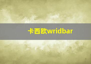 卡西欧wridbar