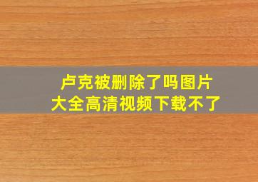 卢克被删除了吗图片大全高清视频下载不了