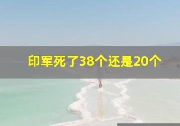 印军死了38个还是20个