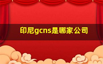 印尼gcns是哪家公司