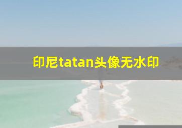 印尼tatan头像无水印