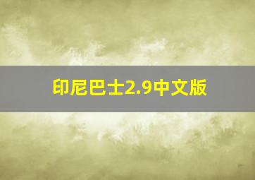 印尼巴士2.9中文版