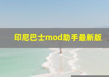 印尼巴士mod助手最新版