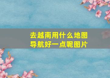 去越南用什么地图导航好一点呢图片