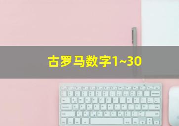 古罗马数字1~30