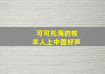 可可托海的牧羊人上中国好声