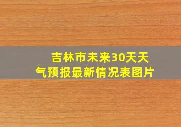 吉林市未来30天天气预报最新情况表图片