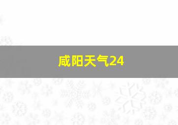 咸阳天气24