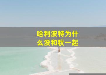 哈利波特为什么没和秋一起