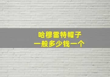 哈穆雷特帽子一般多少钱一个