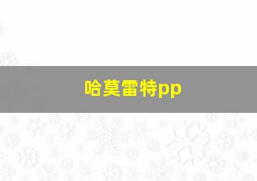 哈莫雷特pp