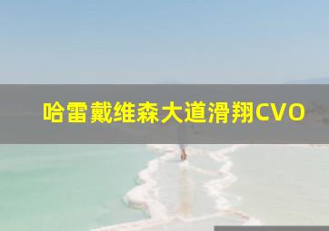 哈雷戴维森大道滑翔CVO