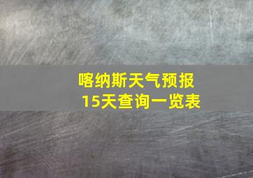 喀纳斯天气预报15天查询一览表