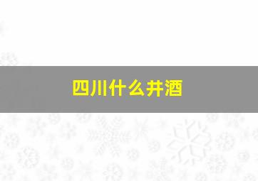 四川什么井酒